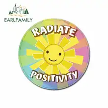 ##Special Price EARLFAMILY 13cm x 12.9cm for Radiate Positivity Sign Funny Car Stickers Vinyl Sunscreen RV VAN Fine Decal JDM Car Accessories ##Special Price EARLFAMILY 13cm x 12.9cm for Radiate Positivity Sign Funny Car Stickers Vinyl Sunscreen RV VAN Fine Decal JDM Car Accessories
