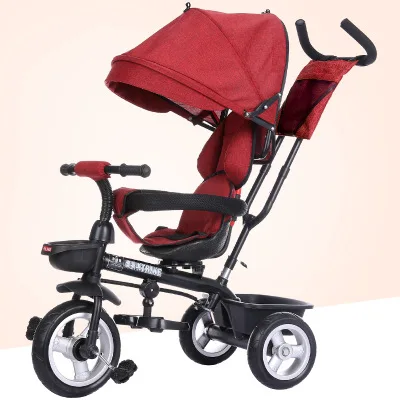Rotatable Tricycle Baby Trike 1-7 Years Old Children's Bicycles Baby Tricycles Stroller