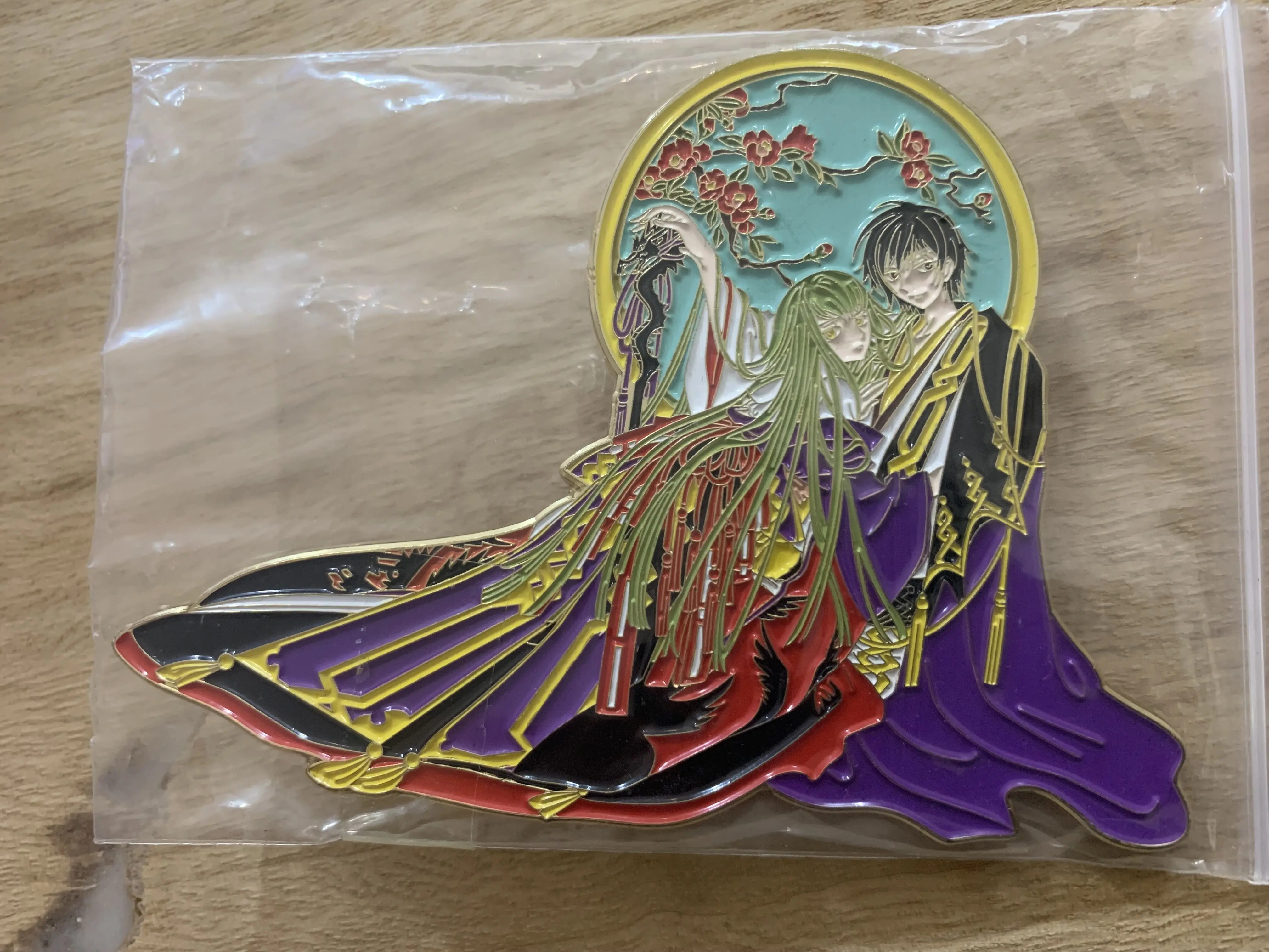 

Code Gease Resurrection Lelouch Lamperouge C.C. Badge Brooch Pin Anime metal