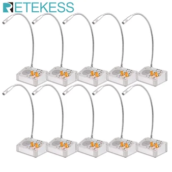 

10pcs RETEKESS TW104 Digital Full Duplex Window Counter Intercom Interphone Window Speaker For Restaurant Bank Station Pharmacy