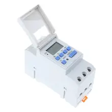 Interruptor de microordenador de carril Din, temporizador Digital programable, electrónico, semanal, Control de relé de tiempo, 12V, 24V, 110V, 240V