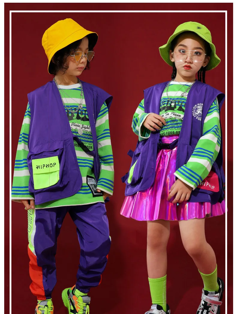 Детские свободные танцевальные костюмы для От 4 до 16 лет девочек и мальчиков; костюмы для джазовых танцев; одежда для сцены; Детские вечерние костюмы для выступлений