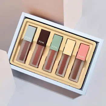 

5pcs Lip Glaze Set Moisturizing 24Hours Not Fade Smudge-proof Waterproof Lip Gloss Set