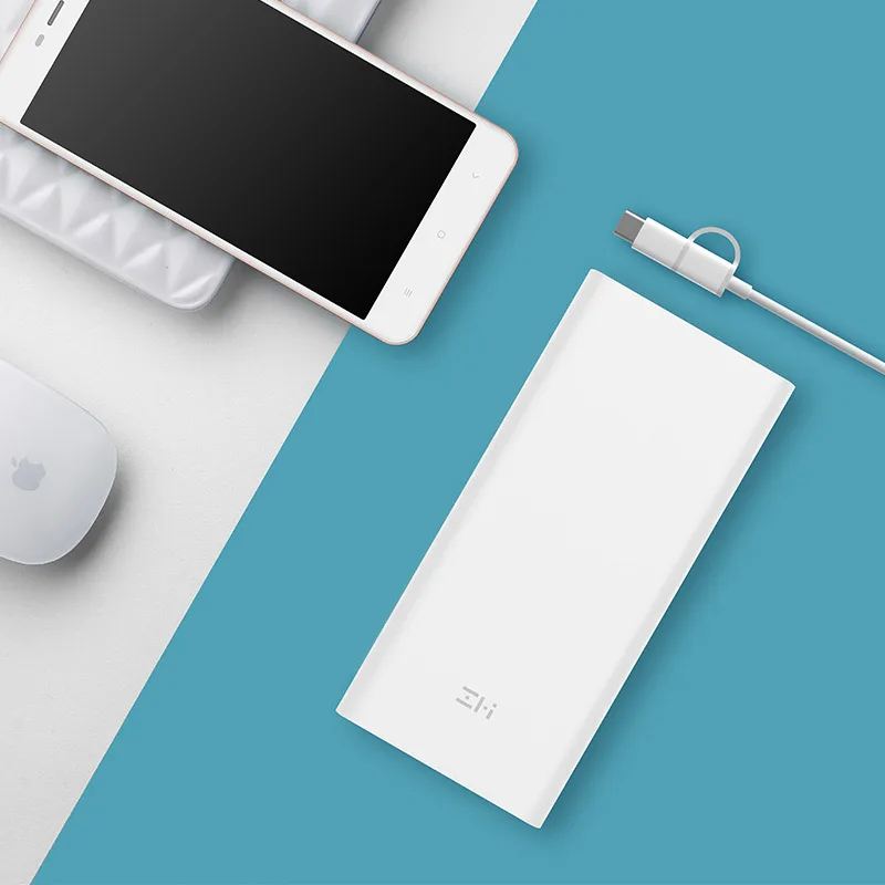 Z MI 20000 мАч mi Мощность банк QB822 концентратор QC 3 0 Зарядное устройство для ноутбука