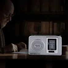 Портативный динамик радио приемник FM AM цифровой с ЖК-дисплеем мини стерео громкий динамик радио Карманный MP3 музыкальный плеер открытый