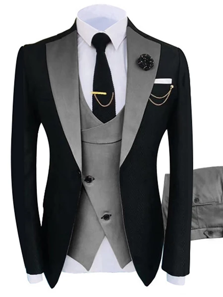 #1 Top New Men Slim Fit Wedding Luxury Dress Suit - ADDMPS