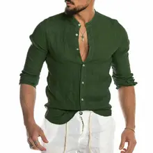 Мужские Роскошные повседневные стильные облегающие повседневные рубашки с длинным рукавом