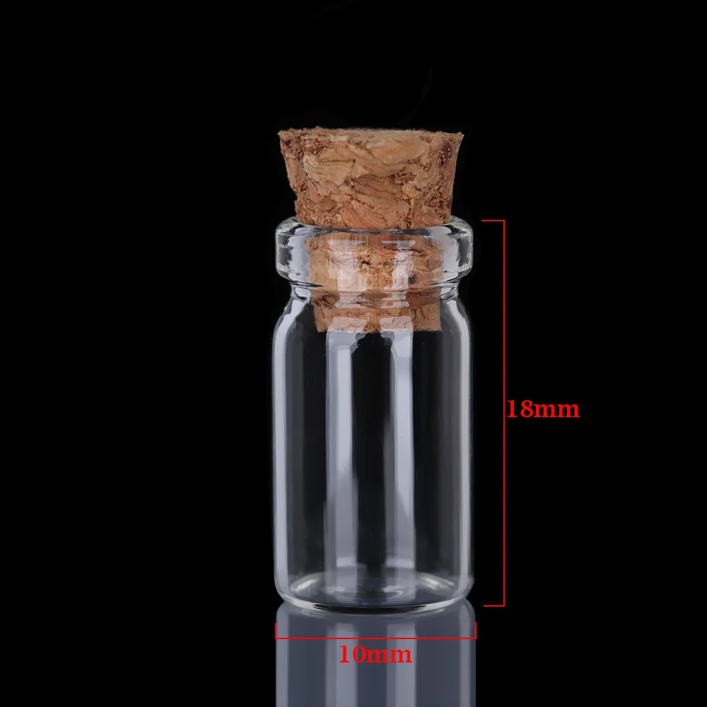 Mini Glass Bottles 28 styles 5/10PCs Small Bottle Glass Jars Decoration DIY Containers Message Vials Ornaments Cork Stopper Mason Jar