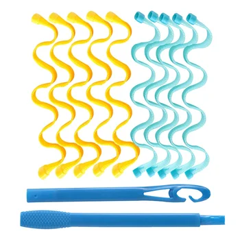 

12Pcs/Set Magic Hair Curlers Spiral Rollers Curling Styling Tools Kit No Heat