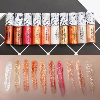 

10 Colors Eyeshadow Liquid Long-lasting Waterproof Smudge-proof Liquid Eye Shadow Makeup Cosmetic E1