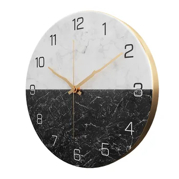 

Nordic Kitchen Wall Clock Metal Living Room Creative Large Modern Clocks Wall Home Decor Silent Relogio Parede Gift Ideas SC540