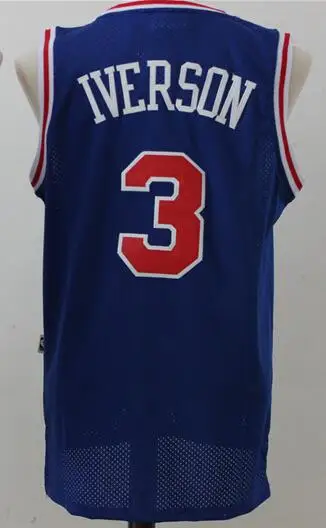 AS Мужские 3 Allen Iverson 6 Julius Erving Майки 31 Реджи Миллер Трикотажные баскетбольные майки - Цвет: AS