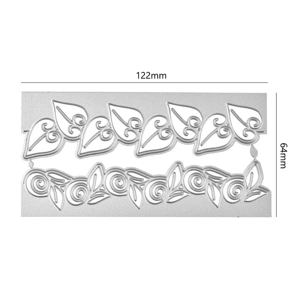 GJCrafts, мода, листья, металлические Вырубные штампы, рамка для скрапбукинга, граница, ремесло, штампы для изготовления карт, фотоальбом, трафареты с тиснением, Новинка