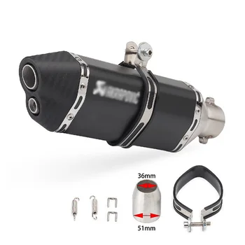 

Motorcycle Exhaust Pipe 36mm to 51mm Stainless Steel Pipe For KAWASAKI ninja 300 40 ninja h2 h2r zx-6r z300 z250 For HONDA pcx