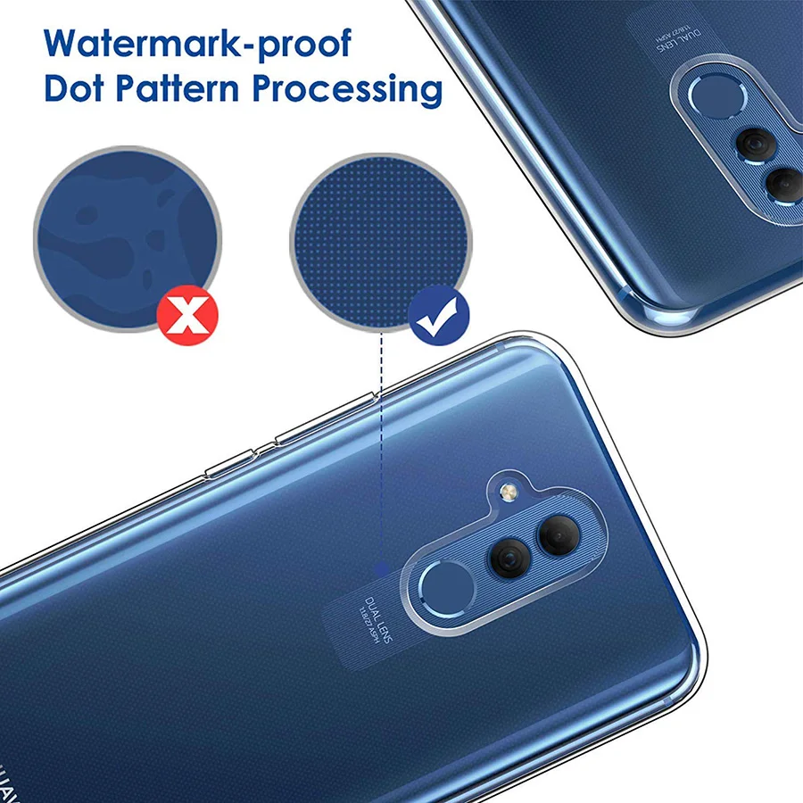 TPU чехол для huawei P20 mate 20 Lite Pro прозрачная задняя крышка телефона Honor 8X Note 10 Nova 3 3i