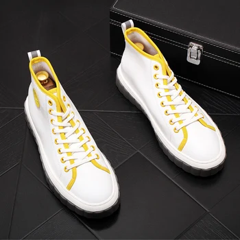 

2020 New Spring New men's Vulcanized boots Fashion Wild Casual Brand Comfortable Breathable Mesh men's boots