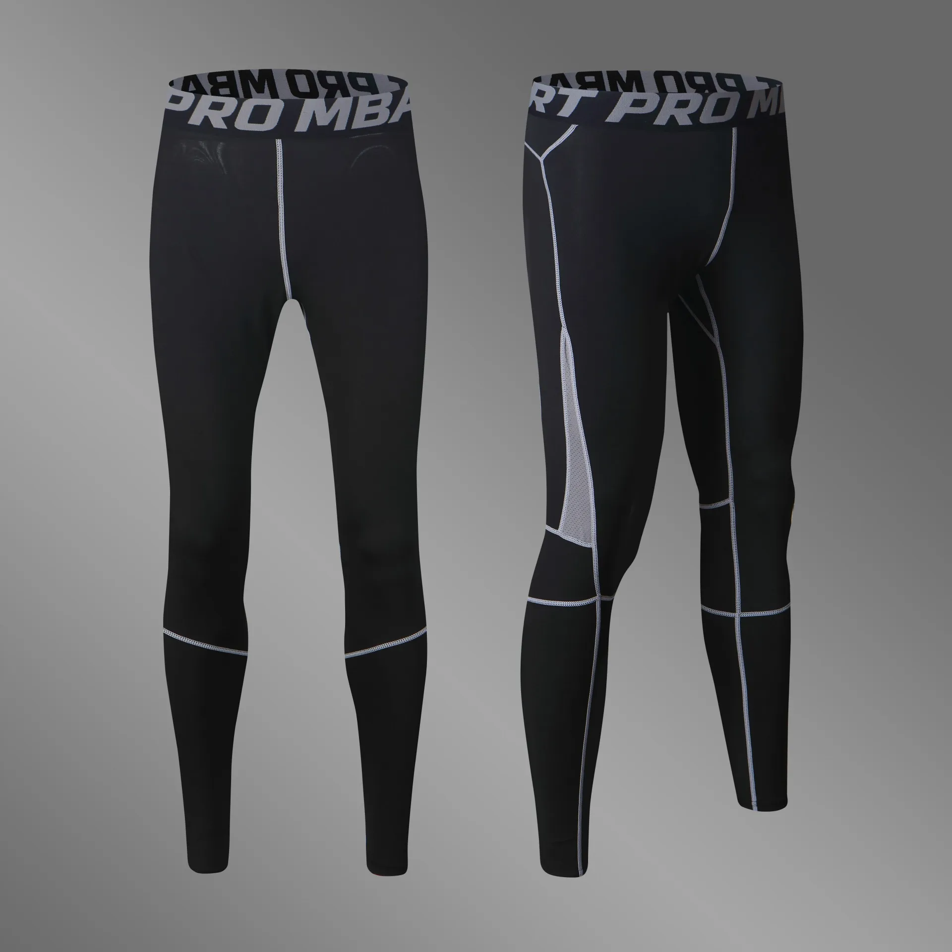 

Men's Sports Pro Tight Pants Stretch Trousers Men Quick-Dry Fitness Compression Pants Base Training Trousers