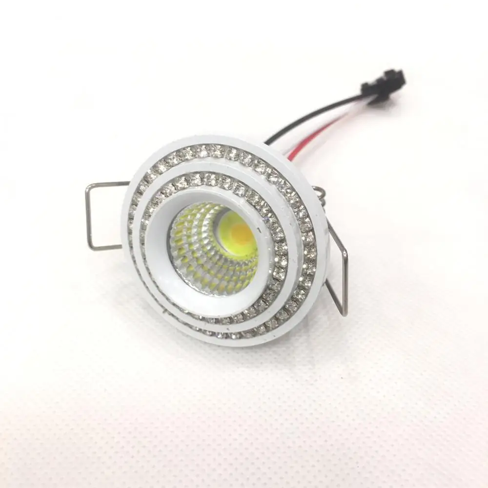 $ 5Stück 3 W LED Mini Einbauleuchte Round verstellbarer Spot Deckenlampe 230 V LED-Schrankleuchte