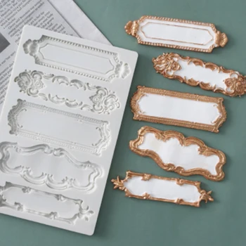 

Lace Frame Silicone Mold Fondant Cakes Decorating Tools Silicone Molds Sugarcraft Chocolate Baking Tools For Cakes Gumpaste Form