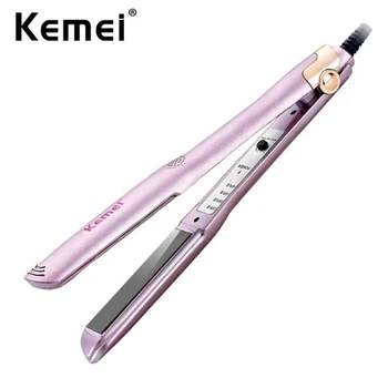 

Kemei Hair Straightener for Women Lavender Purple Professional Flat Iron Adjustable Electric Styling Tools Portable Straighting