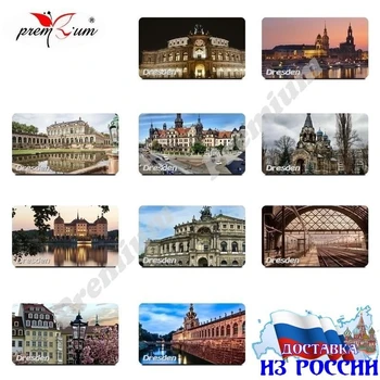 

Fridge magnet stiker Dresden Дрезден, Германия туристический Магнит на холодильник размером 40x70 мм.