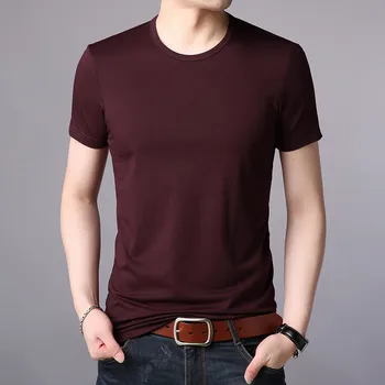 

clothes cotton half-sleeved shirt bottoming shirt men