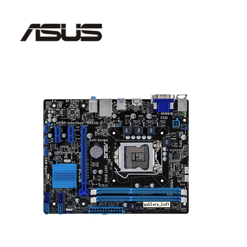 Материнская плата LGA 1155 DDR3 для ASUS настольного компьютера Intel H61 P8H61 SATA II