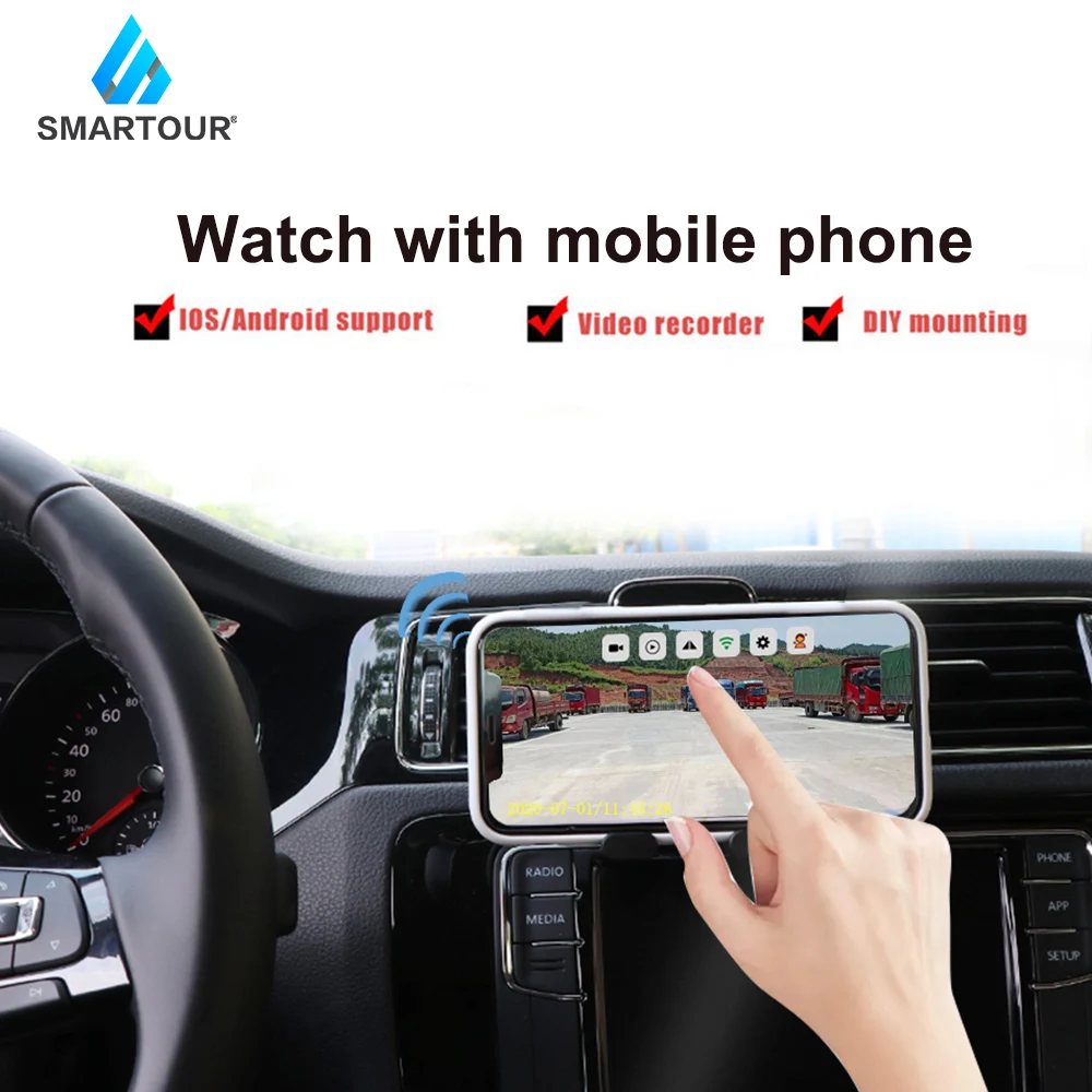 Камера заднего вида Smartour Wi Fi камера для грузовиков прицепов автомобилей