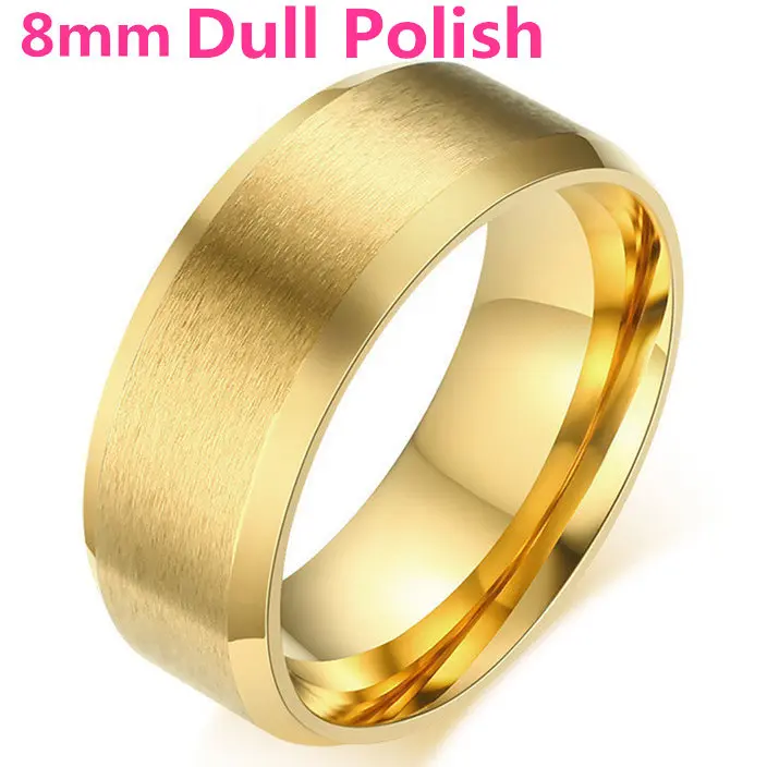 MOREDEAR 4mm 6mm 8mm Bright and Dull Polish Silver Color Titanium Ring For Men and Women Couple Ring 