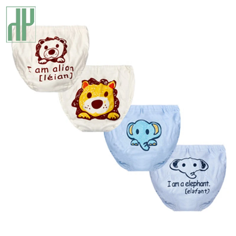 

Baby 4PCS Cotton Nappies Diaper Reusable Washable Cloth Diapers Nappy Cover Waterproof Newborn Baby Traning Panties Diapers