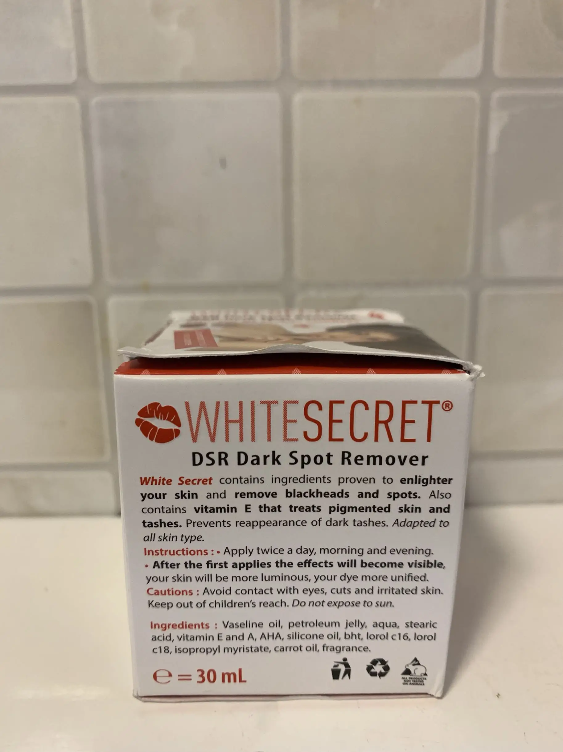 White Secret темно удаление пятен крем 30 мл|cream| |