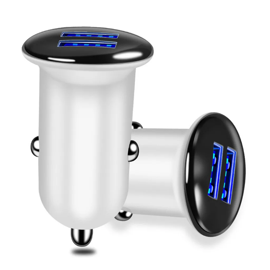 Car Charger Dual USB ports Electroplating Mobile Phone Smart Universal for phones/navigator/PDA/PSP/GPS | Мобильные телефоны и
