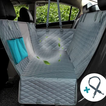 

For Dog Car Seat Cover Small Big Travel Mat Mesh Dog Carrier Car Cushion Protector Pocket Waterproof Pet Dog Cat protector