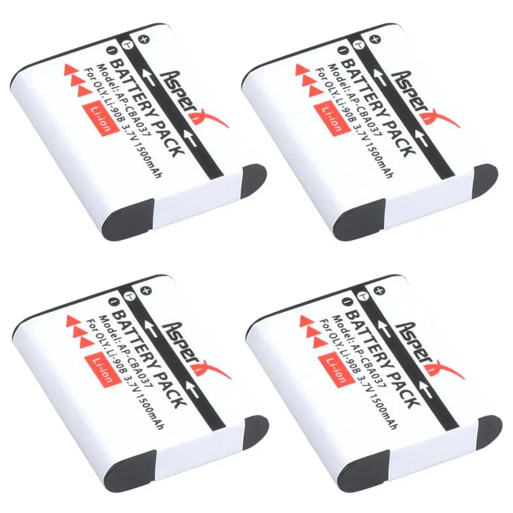 4pc 3 7 V 1500mAH Li 90B ion аккумулятор для Olympus XZ 2 SH 50 1 SP 100 TG4 TG3 TG2 TG1 iHS XZ2 камера|Цифровые