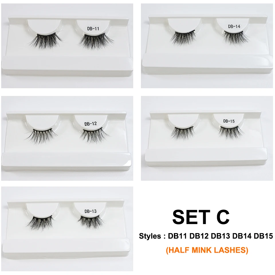 Description Picture 5 of itemEyelashes Wholesale Bulk Half Mink Lashes Wholesale 5/10/30/50 Pairs Wispy Natural Eyeleahes Makeup
