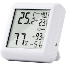 

FashionRoom Thermometer Hygrometer, Large Display Palm-Sized Humidity Meter with Humidity Trends, Thermometer Indoor for Home