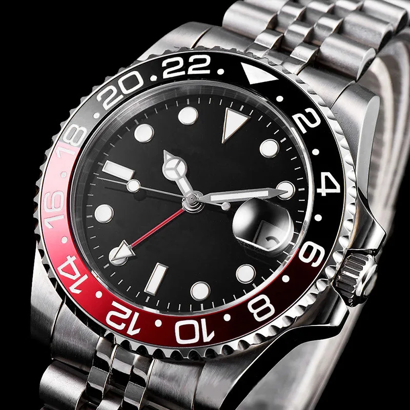 Часы GMT Master II Мужские автоматические механические 40 мм 116710 mingzhu 3804 Сапфировая