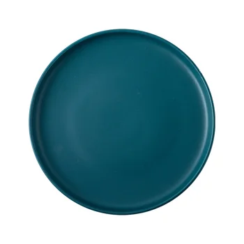 

Matte Green Blue Nordic Household Ceramics Dinner Plate Dish Porcelain Dessert Plate Dinnerware Cake Plate Small Steak Disc