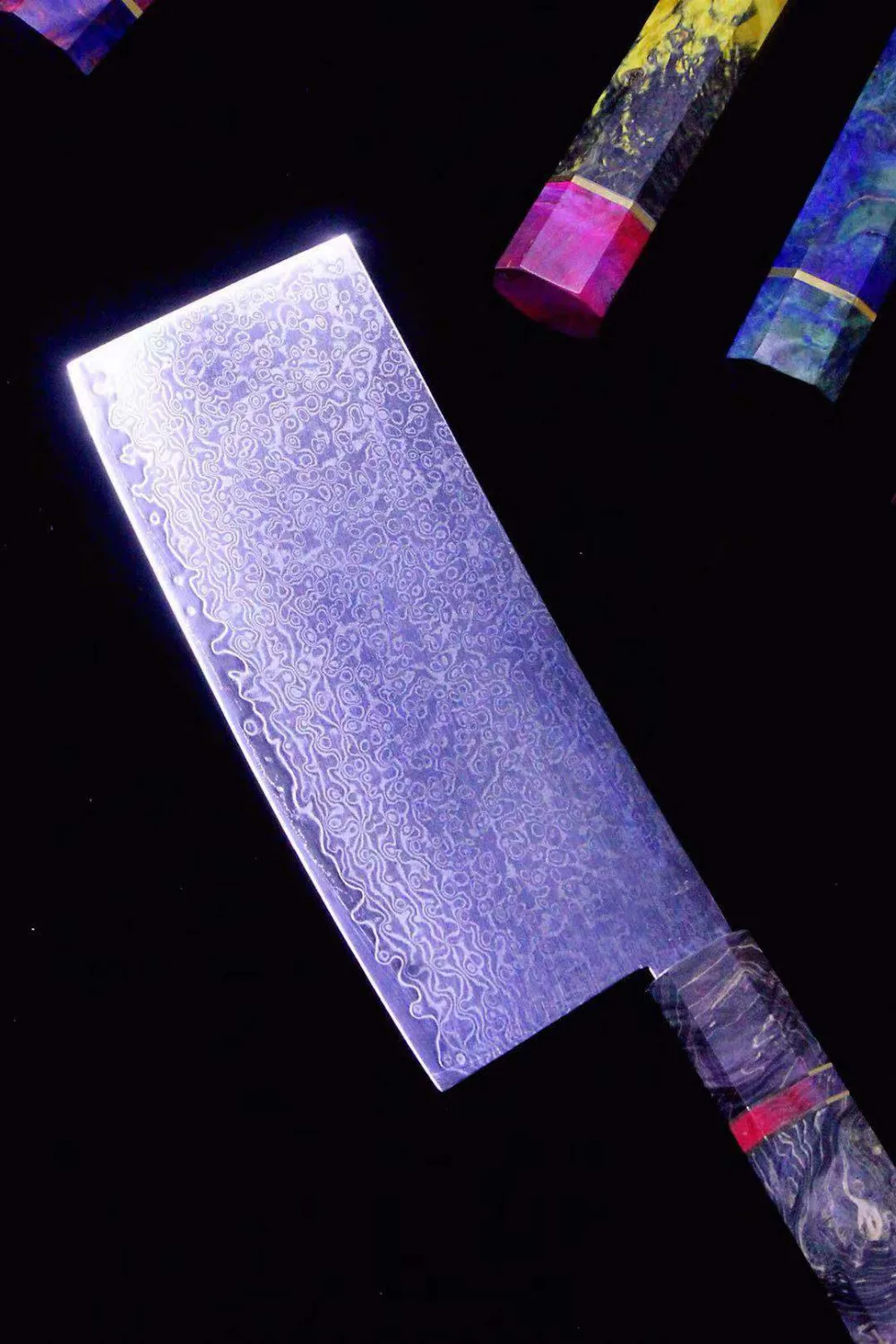 Дамасская сталь, нож повара Nakiri, китайские умные ножи, острый нож для нарезки стейка, кухонный нож, столовые приборы