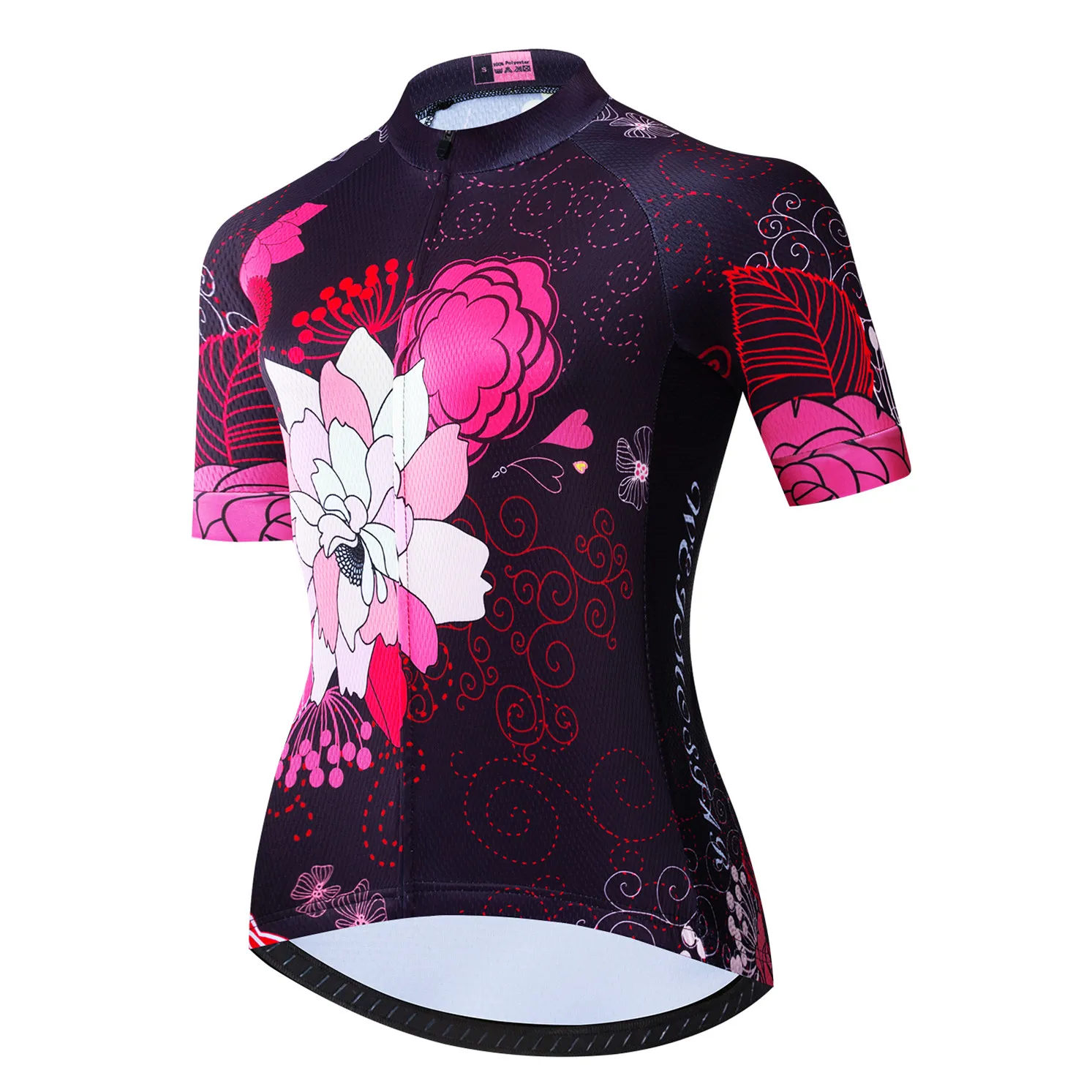 thumbnail image 1 of 2022 Maillot de ciclismo para mujer, camiseta de ciclismo de montaña, carretera, MTB, camiseta corta para bicicleta, blusa de equipo de carreras para mujer, ropa de equitación blanca, 1 of 5