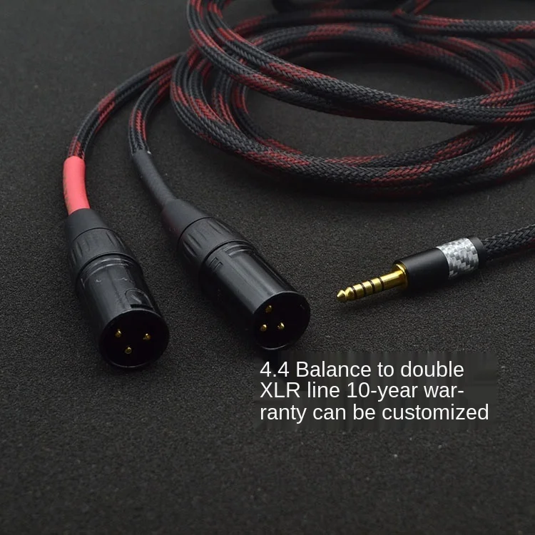 HIFI 밸런스 4.4mm 2 XLR Male 3 핀 오디오 케이블/Mp3 pha2a wm1a 1z zx300a DAC AMP 1m/용 자기 링이 있는 Canare 케이블