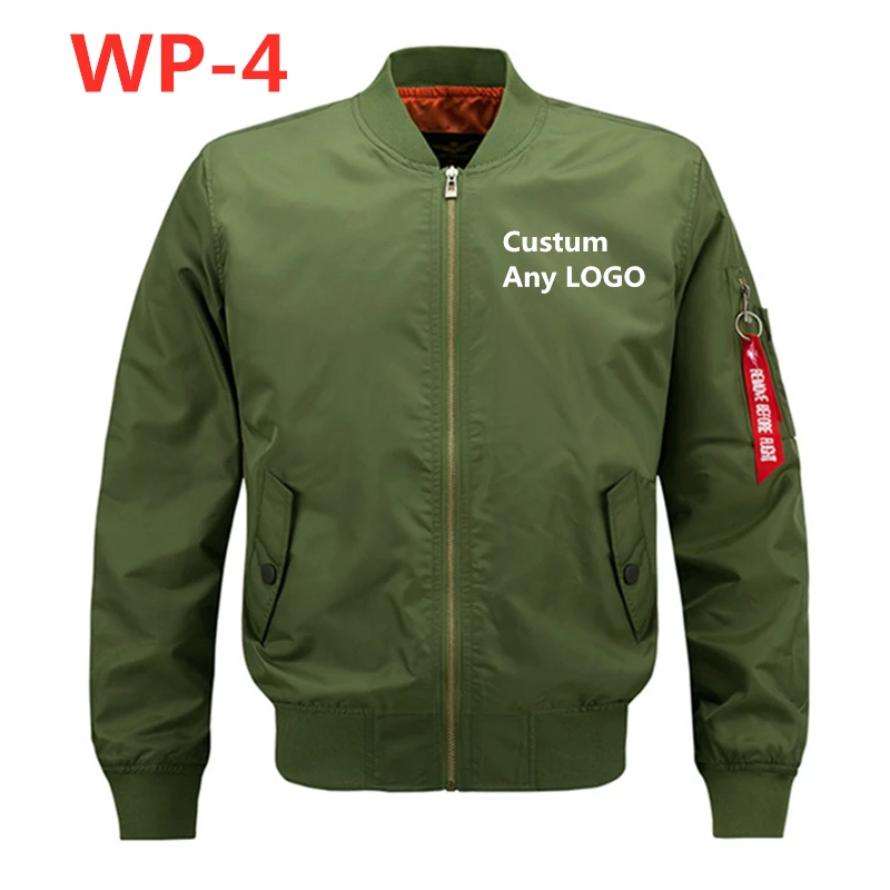 WP-4, мужская куртка, локомотив, свободная, однотонная, осень, зима, мужская спортивная куртка, Бомбер, бейсбольная куртка на молнии, летный Костюм, повседневное пальто