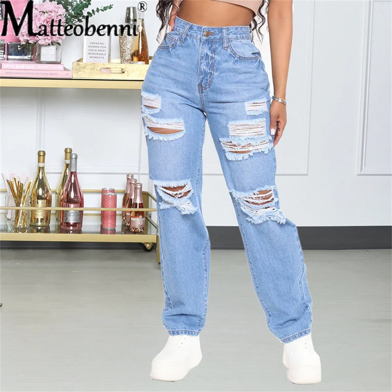 Hollow Denim Trousers - Jeans - AliExpress