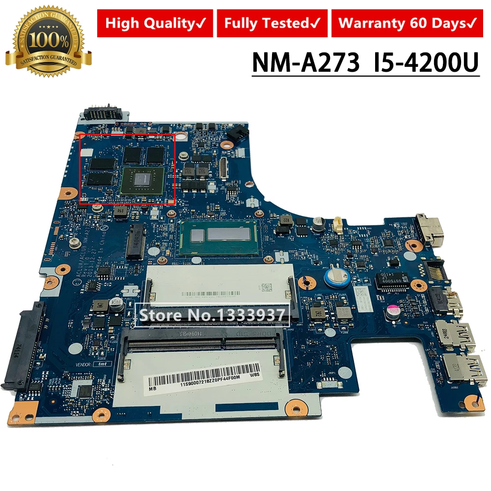 I5-4200U ACLUA/ACLUB NM-A273 ноутбук momtherboard для lenovo Z50-70M G50-70 Z50-70 материнская плата