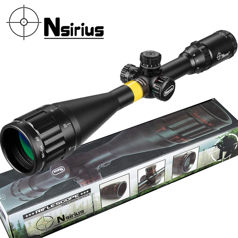 Точный оптический прицел NSIRIUS 4-16X50 AOE с красной и зеленой подсветкой для винтовки