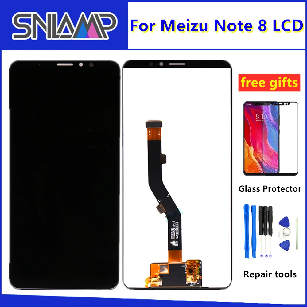 

Original SNLAMP For 6.0" Meizu Note 8 M822H LCD Screen Display+Touch Panel Digitizer Screen For Meizu Note 8 Frame Display Lcd