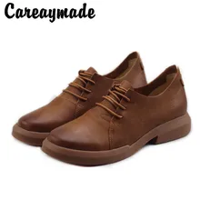 Careaymade/Лидер продаж; Новинка; весенние тонкие туфли из воловьей кожи; Античный цвет; повседневная обувь; обувь из натуральной кожи