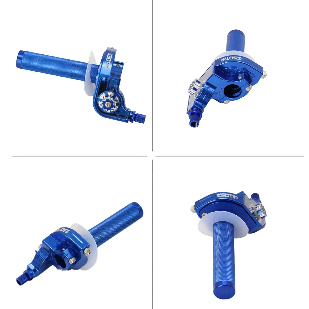 ZS MOTOS 22mm Handlebar CNC Aluminum Throttle Grip Quick Twister Settle For CRF50 70 110 IRBIS 125 250 Dirt Pit Bike Motorcycle