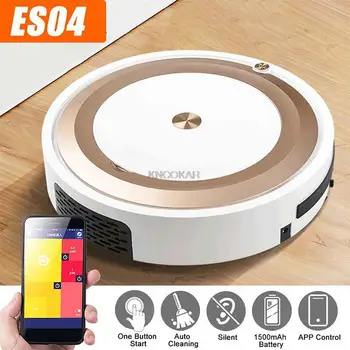 ES04 Robot Vacuum Cleaner Smart Vaccum Cleaner For Home Mobile Phone App Remote Control Automatic Dust Removal Cleaning Sweeper 1