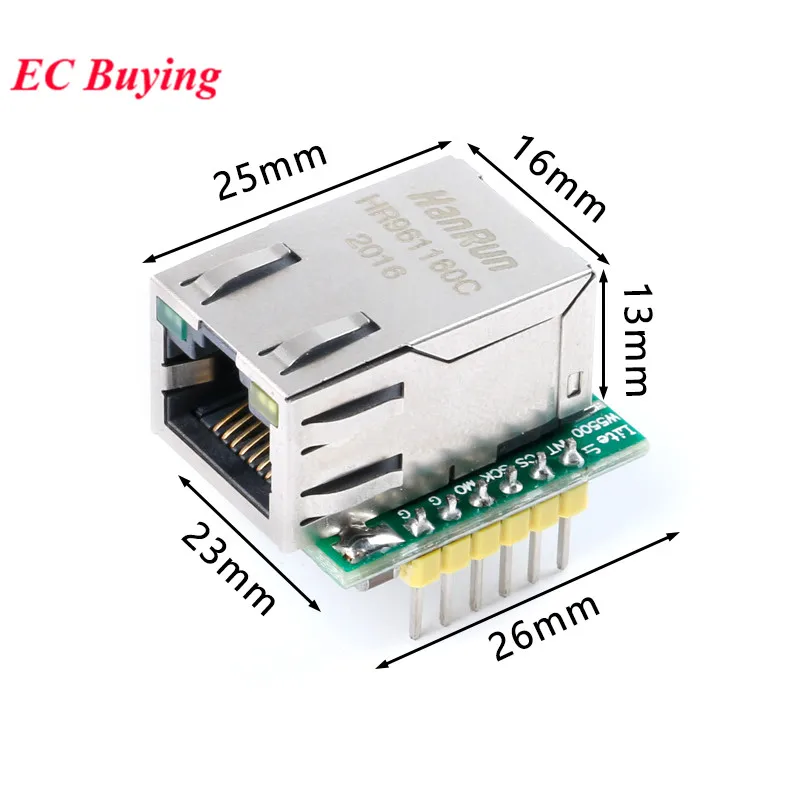 USR-ES1 W5500 Ethernet Network Modules TCP/IP 51/STM32 SPI Interface for Arduino 